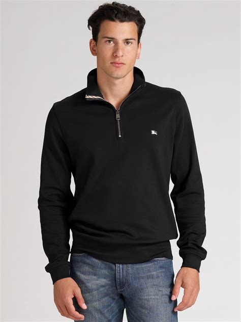 burberry half zip sweater|Burberry zip up hoodie men.